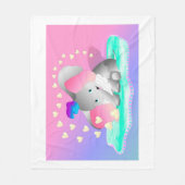 Elephant Fleecedecke (Vorderseite)