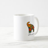 Elephant Floral Keramik Tasse, Freundschaftsgesche Kaffeetasse (VorderseiteRechts)