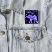 Elephant Flowers - Add Your Picture / Text / Name Button (Beispiel)