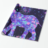 Elephant Flowers - Add Your Picture / Text / Name Geschenkpapier (Ungerollt)