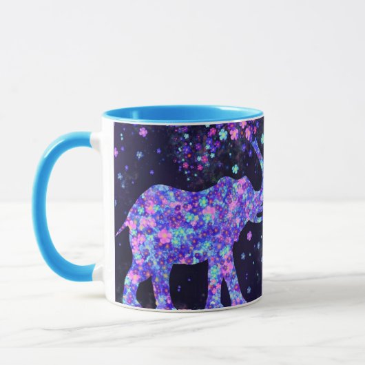Elephant Flowers - Add Your Picture / Text / Name Tasse (Links)