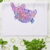 Elephant Flying Kitchen Towel Colorful Balloons Geschirrtuch (Gefaltet)
