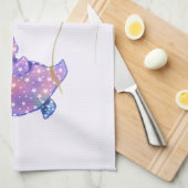 Elephant Flying Kitchen Towel Colorful Balloons Geschirrtuch (Viertel Falte)