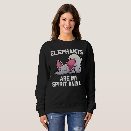 Elephant For Men Women Elephant Animal 1 Sweatshirt (Vorne ganz)
