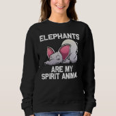 Elephant For Men Women Elephant Animal  1 Sweatshirt (Vorderseite)