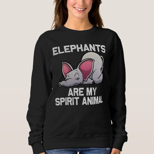 Elephant For Men Women Elephant Animal  1 Sweatshirt (Vorderseite)