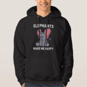 Elephant For Men Women Wildlife Indian Elephant   Hoodie (Vorderseite)