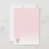 Elephant Foto Balloon Babydusche Danke Karte (Rückseite)