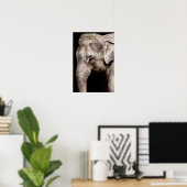 Elephant-Foto-Bild Poster (Heimbüro)