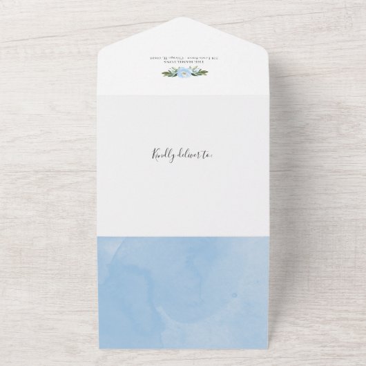 Elephant Foto Birth Announcement Card All In One Einladung (Außenbereich)