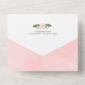 Elephant Foto Birth Announcement Card All In One Einladung (Rückseite)