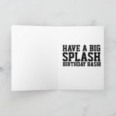 ELEPHANT FOTOGRAPH FUNNY SPLASH GEBURTSTAG KARTE (Innenseite)