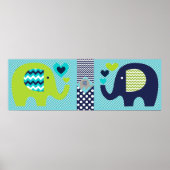 Elephant Friends Kinderzimmer Poster (Vorne)