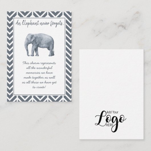 Elephant Friendship Gift - Special Friend Keepake Mitteilungskarte (Vorne/Hinten)