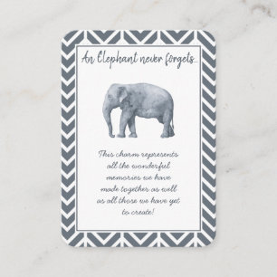 Elephant Friendship Gift - Special Friend Keepake Visitenkarte