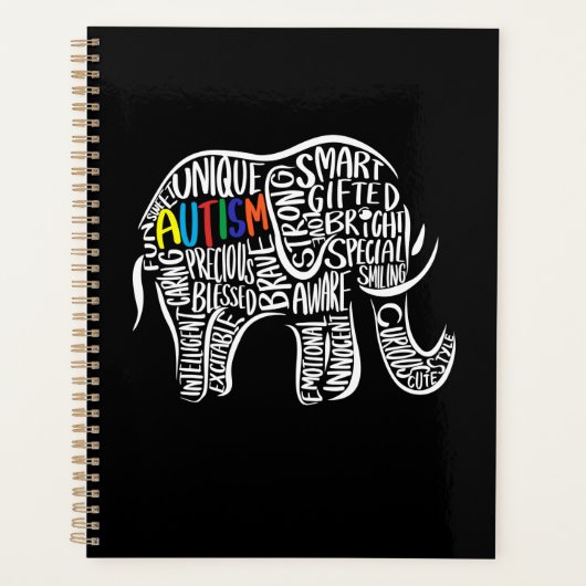 Elephant für Autismus Planer (Vorderseite)