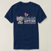 Elephant für Autismus T-Shirt (Design vorne)
