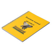 Elephant für benutzerdefinierten Text oder Namen Notizblock (Linke Seite)