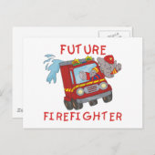 Elephant Future Firefighter Tshirts und Geschenke Postkarte (Vorne/Hinten)