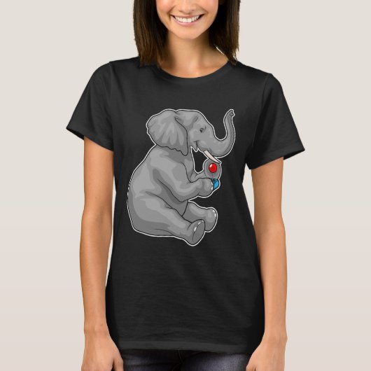 Elephant Gamer Controller T-Shirt (Vorderseite)