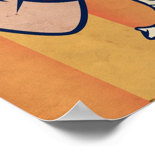 Elephant gegen Donkey Poster (Ecke)