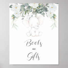 Elephant Gender Neutral Books and Gifts Poster