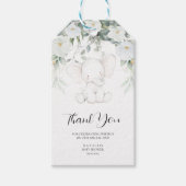 Elephant Gender Neutral Danke Geschenkanhänger (Vorderseite)