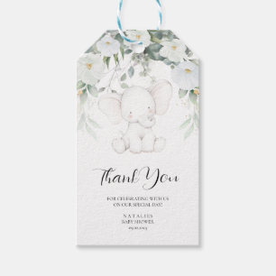 Elephant Gender Neutral Danke Geschenkanhänger