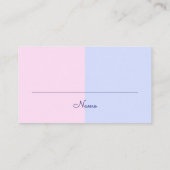 Elephant Gender Reveal Baby Duwer Diaper Raffle E Begleitkarte (Rückseite)