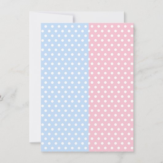 Elephant Gender Reveal Baby Shower Einladungen (Rückseite)