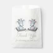 Elephant Gender Reveal Baby Shower Geschenktütchen (Vorderseite)
