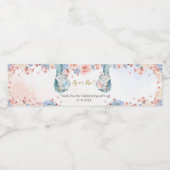 Elephant Gender Reveal Flasche Etikett (Einzelnes Label)