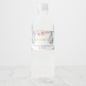Elephant Gender Reveal Flasche Etikett (Vorderseite)