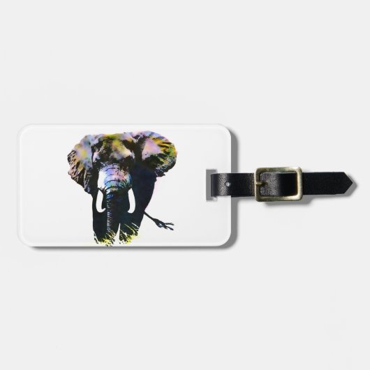 Elephant Gepäckanhänger (Vorderseite horizontal)