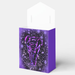 Elephant Gevor Box in Lila rosa Starry Night Geschenkschachtel
