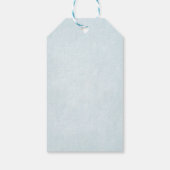Elephant Gift Tag Favor Tag Geschenkanhänger (Rückseite)