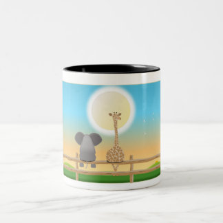 Elephant & Giraffe BESTE FREUNDIN Tasse