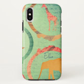 Elephant & Giraffe Collage Case-Mate iPhone Hülle (Rückseite)