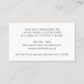 Elephant Giraffe Lion Wild Baby Daycare Kinderzimm Visitenkarte (Rückseite)