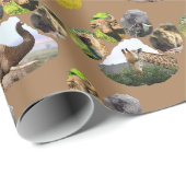 Elephant, Giraffe, Zebra-Papier zum Umblättern des Geschenkpapier (Rolleneckpunkt)
