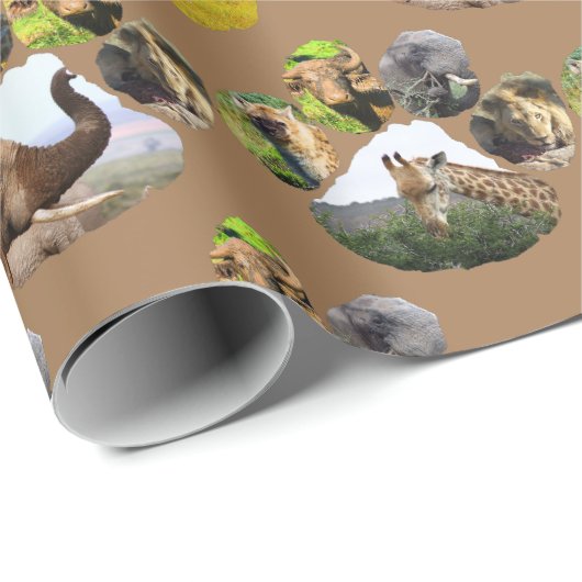 Elephant, Giraffe, Zebra-Papier zum Umblättern des Geschenkpapier (Rolleneckpunkt)