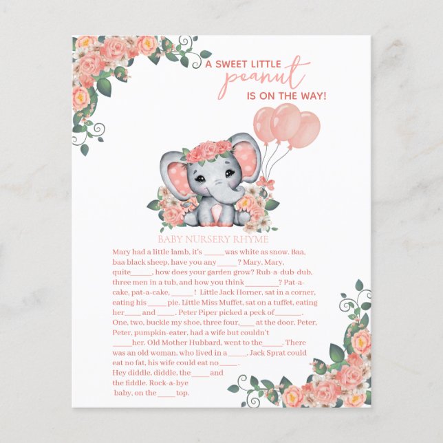 Elephant Girl Baby Showspiel (Vorderseite)