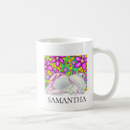 Elephant Girl Blume Coffee Tasse