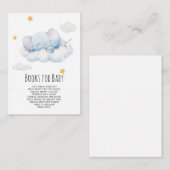 Elephant Girl Books for Baby Card Begleitkarte (Vorne/Hinten)