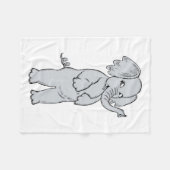 ELEPHANT GIRL FLEECEDECKE (Vorderseite (Horizontal))