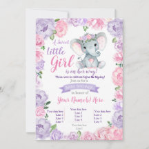 Elephant Girl Invasion rustikal, lila rosa