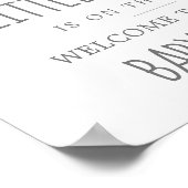 Elephant Girl Little Peanut Baby Dusche Willkommen Poster (Ecke)