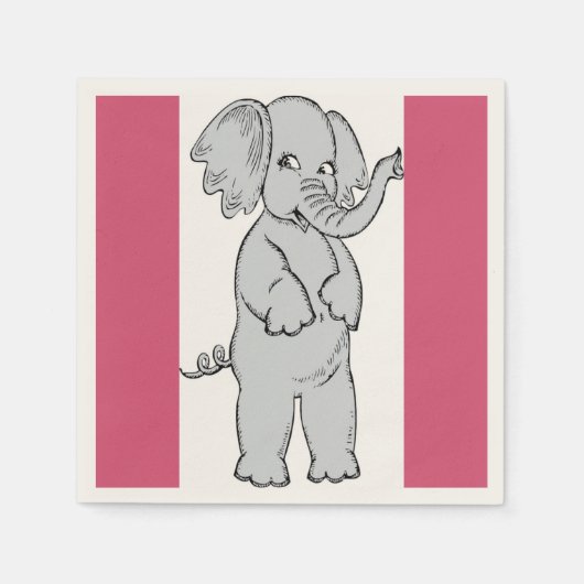 ELEPHANT GIRL SERVIETTE (Vorderseite)