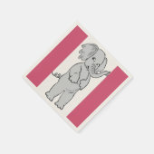 ELEPHANT GIRL SERVIETTE (Ecke)