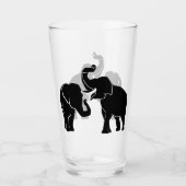 Elephant Glass Couple Elephants Glas (Vorderseite)
